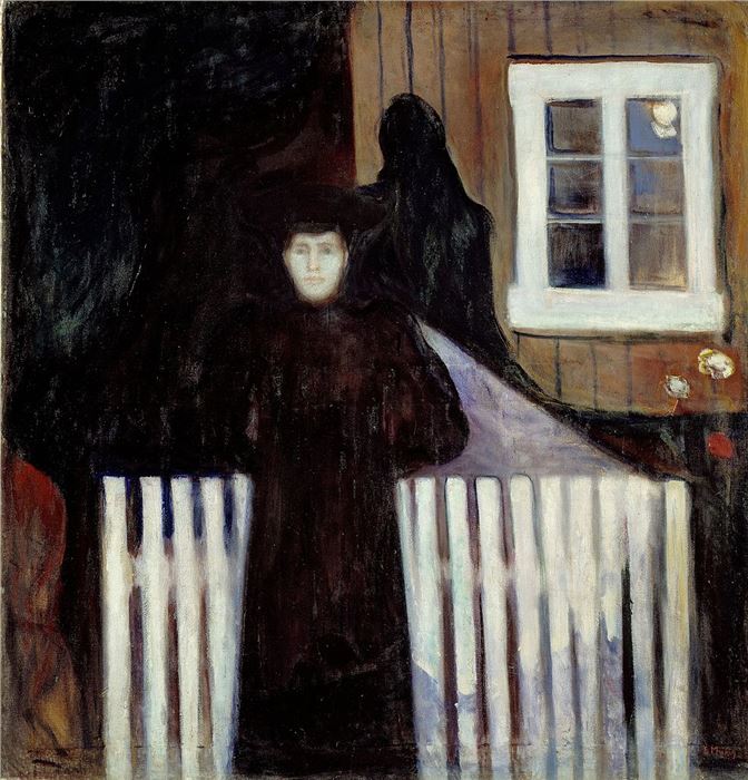 Edvard Munch, Moonlight, 1893, oil on canvas, The National Gallery, Oslo 